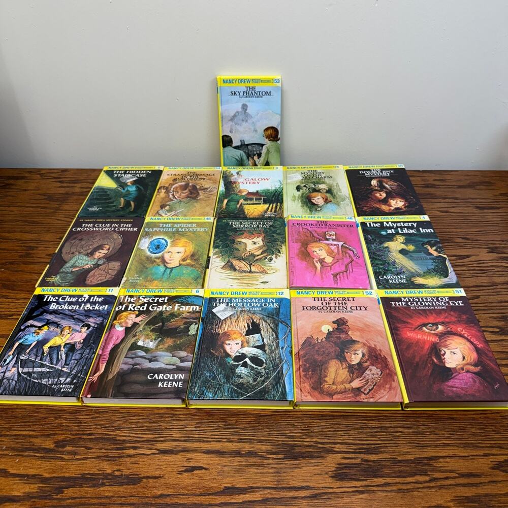Vintage Nancy Drew Book Lot of 16 Mystery Adventure Books